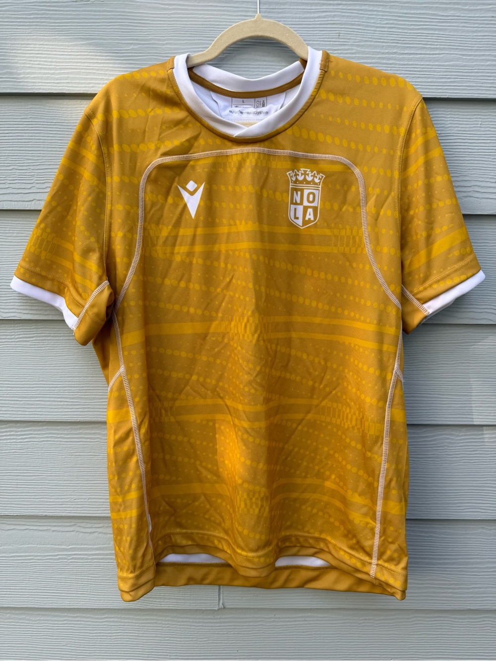 Nola Gold Rugby Team Large Jersey!